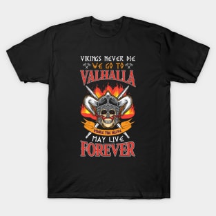 Vikings Never Die T-Shirt